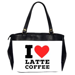 I love latte coffee Oversize Office Handbag (2 Sides) from ArtsNow.com Back
