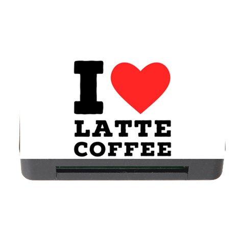 I love latte coffee Memory Card Reader with CF from ArtsNow.com Front