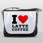 I love latte coffee Messenger Bag