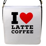 I love latte coffee Flap Closure Messenger Bag (S)