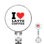 I love latte coffee Stainless Steel Nurses Watch