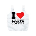 I love latte coffee Full Print Recycle Bag (S)