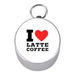 I love latte coffee Mini Silver Compasses