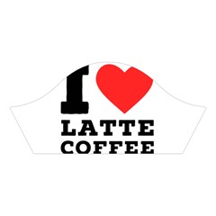 I love latte coffee Cotton Crop Top from ArtsNow.com Left Sleeve