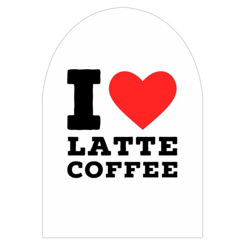 I love latte coffee Microwave Oven Glove from ArtsNow.com Front