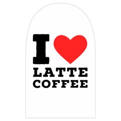I love latte coffee Microwave Oven Glove from ArtsNow.com Back
