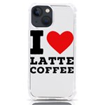 I love latte coffee iPhone 13 mini TPU UV Print Case