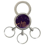 Skyscraper-town-urban-towers 3-Ring Key Chain