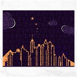 Skyscraper-town-urban-towers Rectangular Jigsaw Puzzl