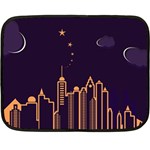 Skyscraper-town-urban-towers Two Sides Fleece Blanket (Mini)