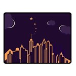 Skyscraper-town-urban-towers Two Sides Fleece Blanket (Small)