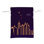 Skyscraper-town-urban-towers Lightweight Drawstring Pouch (L)