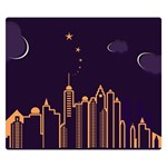 Skyscraper-town-urban-towers Premium Plush Fleece Blanket (Small)