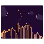 Skyscraper-town-urban-towers Premium Plush Fleece Blanket (Medium)