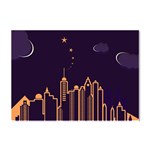 Skyscraper-town-urban-towers Crystal Sticker (A4)