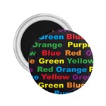 Red-yellow-blue-green-purple 2.25  Magnets