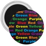 Red-yellow-blue-green-purple 3  Magnets