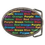 Red-yellow-blue-green-purple Belt Buckles