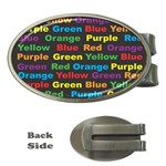 Red-yellow-blue-green-purple Money Clips (Oval) 