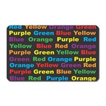 Red-yellow-blue-green-purple Magnet (Rectangular)