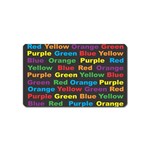 Red-yellow-blue-green-purple Magnet (Name Card)