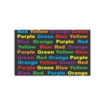 Red-yellow-blue-green-purple Sticker Rectangular (10 pack)