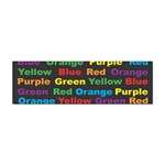 Red-yellow-blue-green-purple Sticker Bumper (10 pack)