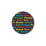 Red-yellow-blue-green-purple Golf Ball Marker (4 pack)