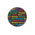 Red-yellow-blue-green-purple Hat Clip Ball Marker (4 pack)