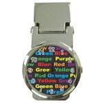 Red-yellow-blue-green-purple Money Clip Watches