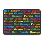 Red-yellow-blue-green-purple Plate Mats