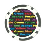 Red-yellow-blue-green-purple Poker Chip Card Guard (10 pack)