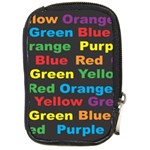 Red-yellow-blue-green-purple Compact Camera Leather Case
