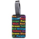 Red-yellow-blue-green-purple Luggage Tag (two sides)