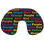 Red-yellow-blue-green-purple Travel Neck Pillow