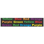 Red-yellow-blue-green-purple Small Premium Plush Fleece Scarf