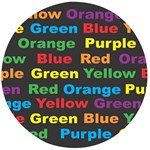 Red-yellow-blue-green-purple Wooden Bottle Opener (Round)