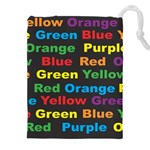 Red-yellow-blue-green-purple Drawstring Pouch (4XL)