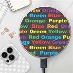 Red-yellow-blue-green-purple Wireless Fast Charger(White)