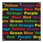 Red-yellow-blue-green-purple Banner and Sign 3  x 3 