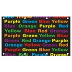 Red-yellow-blue-green-purple Banner and Sign 7  x 4 