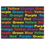 Red-yellow-blue-green-purple Premium Plush Fleece Blanket (Extra Small)