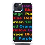 Red-yellow-blue-green-purple iPhone 13 TPU UV Print Case