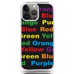 Red-yellow-blue-green-purple iPhone 13 Pro Max TPU UV Print Case