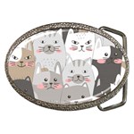 Cute Cats Seamless Pattern Belt Buckles