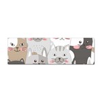 Cute Cats Seamless Pattern Sticker Bumper (10 pack)