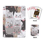 Cute Cats Seamless Pattern Playing Cards Single Design (Rectangle)