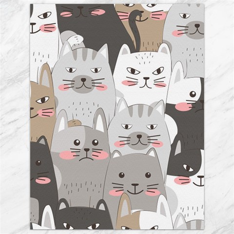 Cute Cats Seamless Pattern Canvas 12  x 16  from ArtsNow.com 11.86 x15.41  Canvas - 1