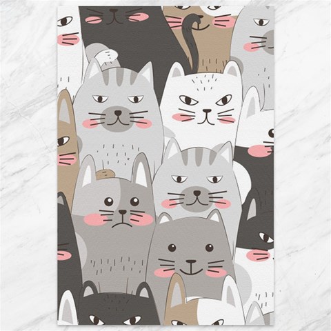 Cute Cats Seamless Pattern Canvas 12  x 18  from ArtsNow.com 11.88 x17.36  Canvas - 1