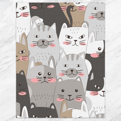 Cute Cats Seamless Pattern Canvas 18  x 24  from ArtsNow.com 17.8 x23.08  Canvas - 1